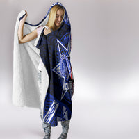 Personalised Tupou College And Kolisi Tonga Atele Hooded Blanket Tongan Ngatu Pattern LT14 - Polynesian Pride