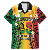 Vanuatu Independence Day Family Matching Mermaid Dress and Hawaiian Shirt Long God Yumi Stanap Happy 45th Anniversary LT14 Dad's Shirt - Short Sleeve Reggae - Polynesian Pride