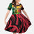 Vanuatu Independence Day Family Matching Off The Shoulder Long Sleeve Dress and Hawaiian Shirt Long God Yumi Stanap Happy 45th Anniversary LT14