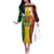 Vanuatu Independence Day Family Matching Off The Shoulder Long Sleeve Dress and Hawaiian Shirt Long God Yumi Stanap Happy 45th Anniversary LT14
