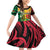 Vanuatu Independence Day Family Matching Off Shoulder Short Dress and Hawaiian Shirt Long God Yumi Stanap Happy 45th Anniversary LT14