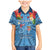 Fiji Day Family Matching Mermaid Dress and Hawaiian Shirt Happy 54 Years Of Independence Tapa Pattern Blue
