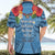 Fiji Day Hawaiian Shirt Happy 54 Years Of Independence Tapa Pattern Blue