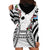 Fiji Day Hoodie Dress Happy 54 Years Of Independence Tapa Pattern White