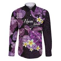 Personalised Aloha Hawaii Kauai Island Family Matching Mermaid Dress and Hawaiian Shirt Garden Isle Map Sea Turtle Plumeria