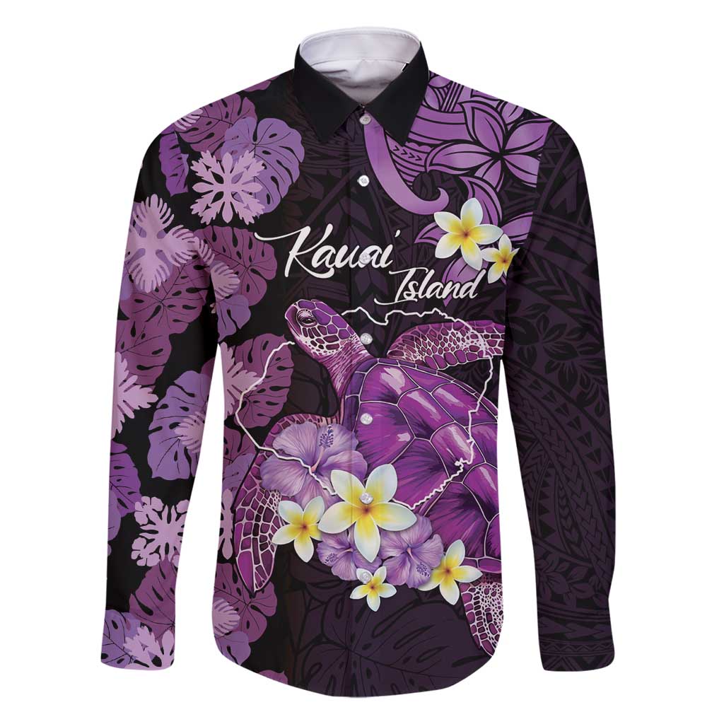 Personalised Aloha Hawaii Kauai Island Family Matching Summer Maxi Dress and Hawaiian Shirt Garden Isle Map Sea Turtle Plumeria