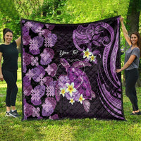 Personalised Aloha Hawaii Kauai Island Quilt Garden Isle Map Sea Turtle Plumeria