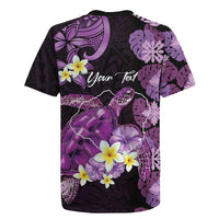 Personalised Aloha Hawaii Kauai Island Rugby Jersey Garden Isle Map Sea Turtle Plumeria