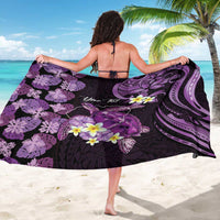 Personalised Aloha Hawaii Kauai Island Sarong Garden Isle Map Sea Turtle Plumeria