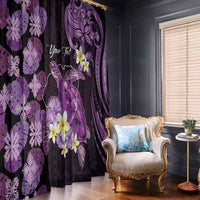 Personalised Aloha Hawaii Kauai Island Window Curtain Garden Isle Map Sea Turtle Plumeria