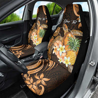 Personalised Aloha Hawaii Lanai Island Car Seat Cover Pineapple Isle Map Sea Turtle Plumeria