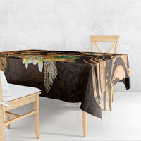 Personalised Aloha Hawaii Lanai Island Tablecloth Pineapple Isle Map Sea Turtle Plumeria