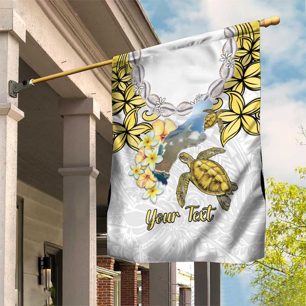 Personalised Aloha Hawaii Niihau Island Garden Flag Forbidden Isle Map Shell Lei