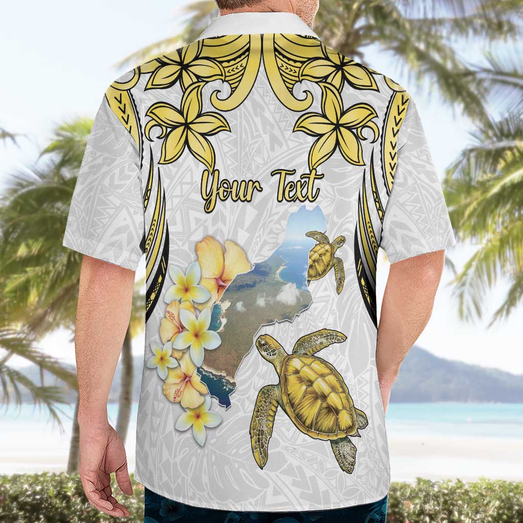 Personalised Aloha Hawaii Niihau Island Hawaiian Shirt Forbidden Isle Map Shell Lei