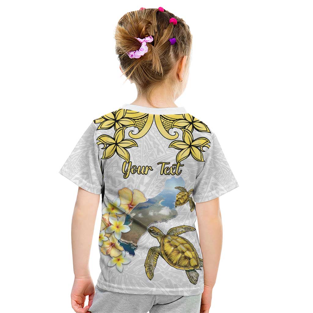 Personalised Aloha Hawaii Niihau Island Kid T Shirt Forbidden Isle Map Shell Lei