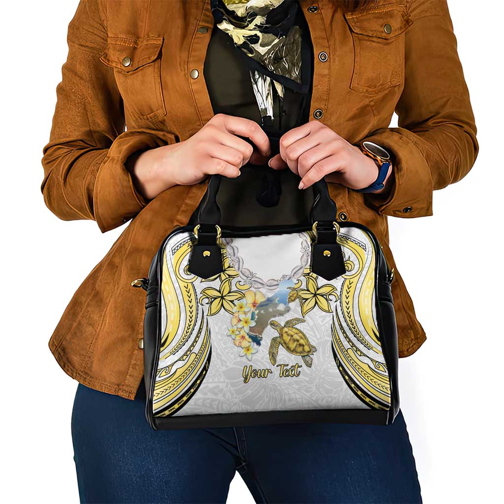 Personalised Aloha Hawaii Niihau Island Shoulder Handbag Forbidden Isle Map Shell Lei