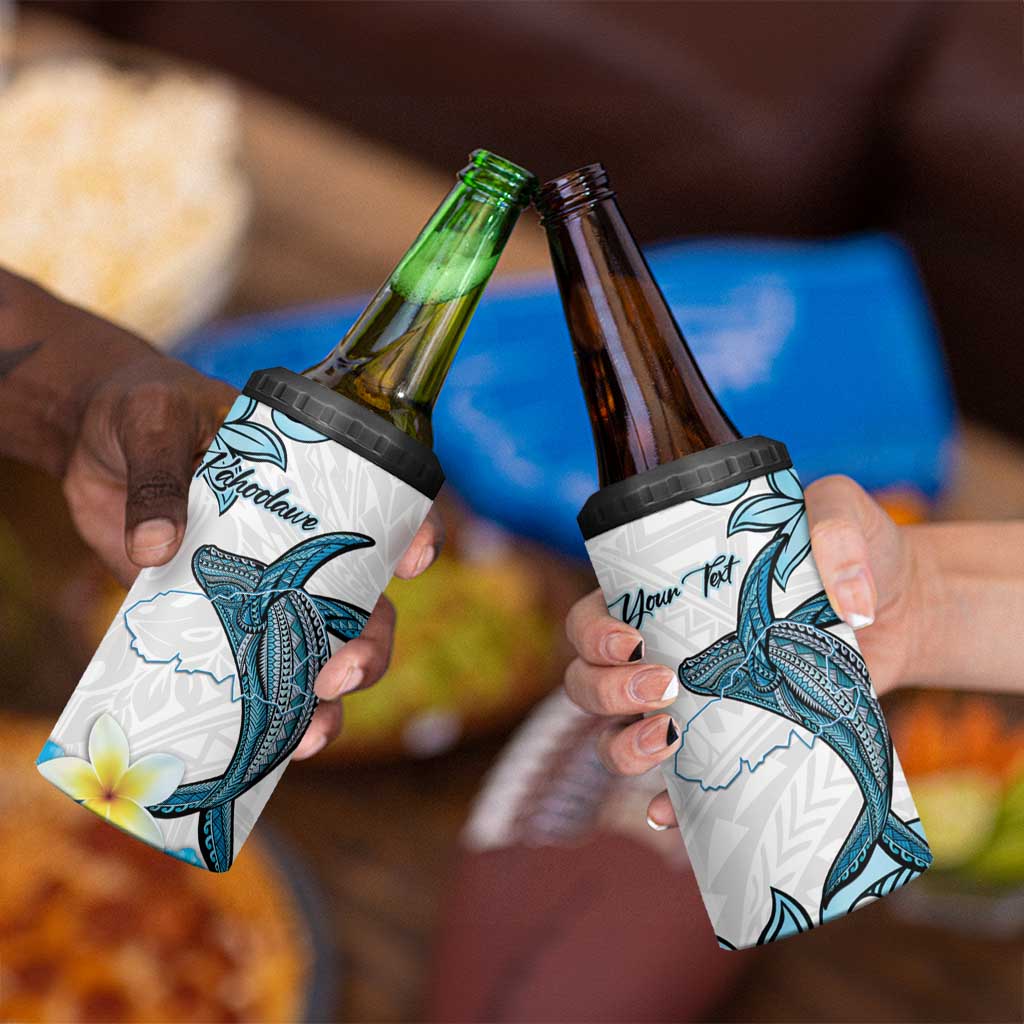 Personalised Aloha Hawaii Kahoolawe Island 4 in 1 Can Cooler Tumbler Target Isle Map With Humpback Whale