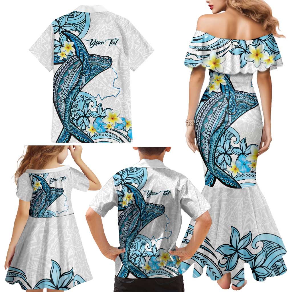 Personalised Aloha Hawaii Kahoolawe Island Family Matching Mermaid Dress and Hawaiian Shirt Target Isle Map With Humpback Whale LT14 - Polynesian Pride
