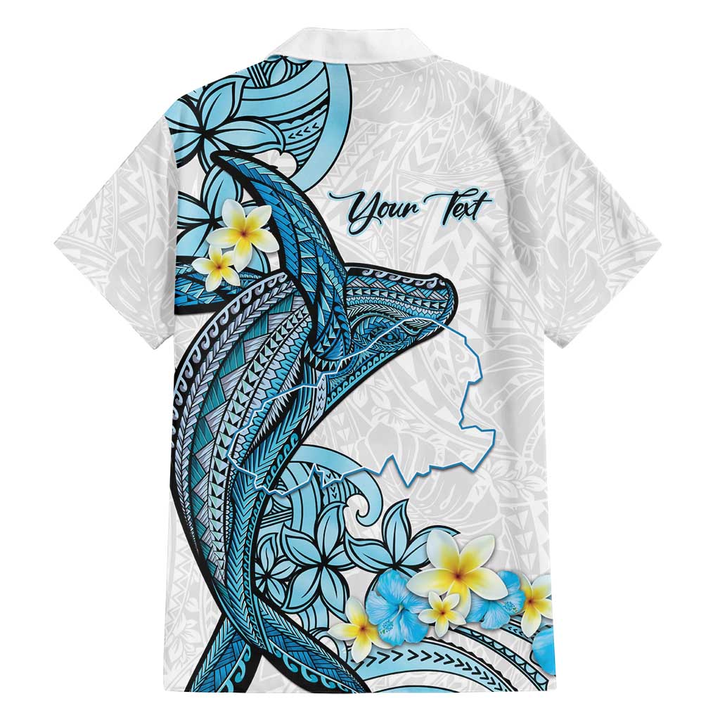 Personalised Aloha Hawaii Kahoolawe Island Family Matching Off Shoulder Short Dress and Hawaiian Shirt Target Isle Map With Humpback Whale