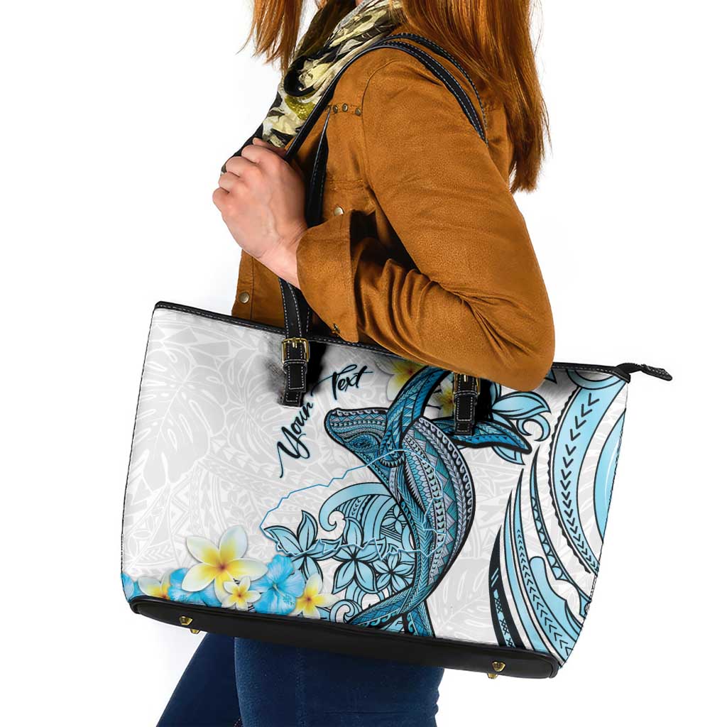 Personalised Aloha Hawaii Kahoolawe Island Leather Tote Bag Target Isle Map With Humpback Whale