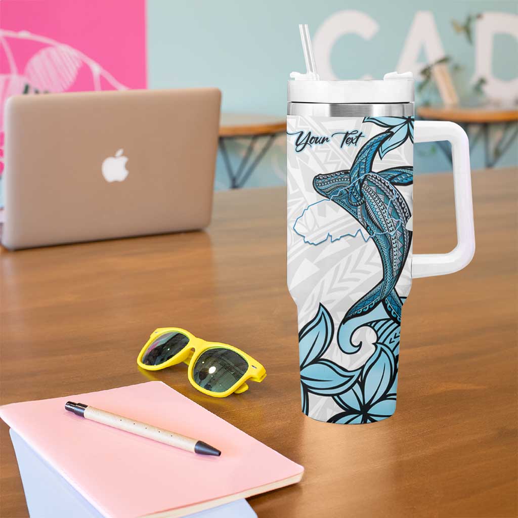 Personalised Aloha Hawaii Kahoolawe Island Tumbler With Handle Target Isle Map With Humpback Whale