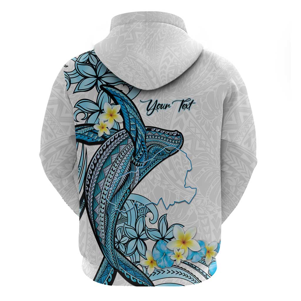 Personalised Aloha Hawaii Kahoolawe Island Zip Hoodie Target Isle Map With Humpback Whale