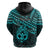 Matariki New Zealand Hoodie Maori New Year Tiki Turquoise Version LT14