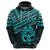 Matariki New Zealand Hoodie Maori New Year Tiki Turquoise Version LT14