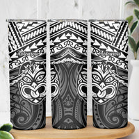 Matariki New Zealand Skinny Tumbler Maori New Year Tiki Black Version