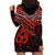 Personalised Matariki New Zealand Hoodie Dress Maori New Year Tiki Red Version LT14