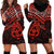 Personalised Matariki New Zealand Hoodie Dress Maori New Year Tiki Red Version LT14