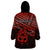 Personalised Matariki New Zealand Wearable Blanket Hoodie Maori New Year Tiki Red Version LT14