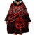 Personalised Matariki New Zealand Wearable Blanket Hoodie Maori New Year Tiki Red Version LT14