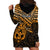 Matariki New Zealand Hoodie Dress Maori New Year Tiki Gold Version LT14