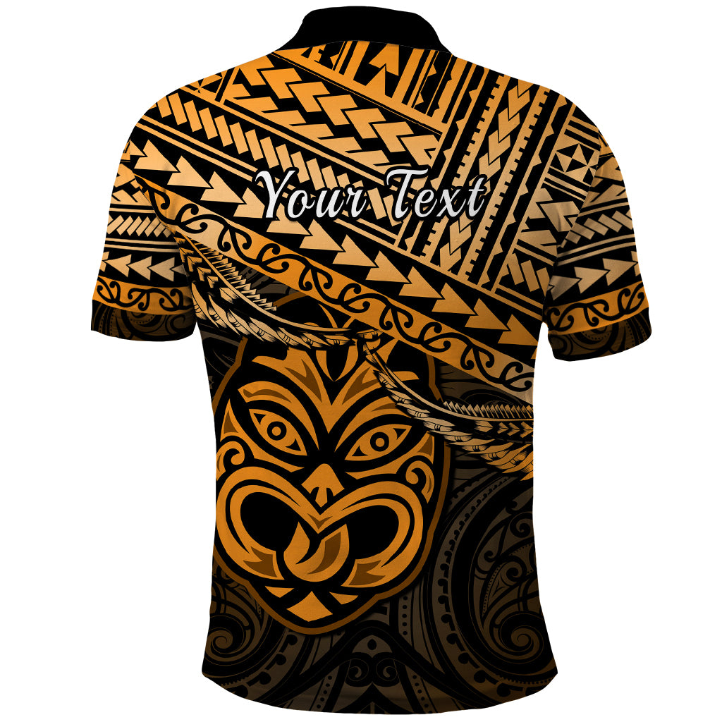 Custom Matariki New Zealand Polo Shirt Maori New Year Tiki Gold Version LT14