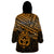 Personalised Matariki New Zealand Wearable Blanket Hoodie Maori New Year Tiki Gold Version LT14