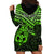 Personalised Matariki New Zealand Hoodie Dress Maori New Year Tiki Green Version LT14