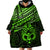 Personalised Matariki New Zealand Wearable Blanket Hoodie Maori New Year Tiki Green Version LT14