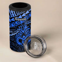 Matariki New Zealand 4 in 1 Can Cooler Tumbler Maori New Year Tiki Blue Version