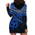 Matariki New Zealand Hoodie Dress Maori New Year Tiki Blue Version LT14