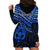 Personalised Matariki New Zealand Hoodie Dress Maori New Year Tiki Blue Version LT14