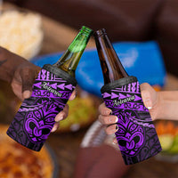 Matariki New Zealand 4 in 1 Can Cooler Tumbler Maori New Year Tiki Purple Version