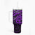 Matariki New Zealand Tumbler With Handle Maori New Year Tiki Purple Version