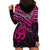 Matariki New Zealand Hoodie Dress Maori New Year Tiki Pink Version LT14