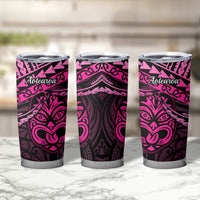Matariki New Zealand Tumbler Cup Maori New Year Tiki Pink Version