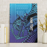 Personalised Polynesia Blue Marlin Fishing Canvas Wall Art Marlin Anchor Tattoo Polynesian Pattern