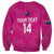 Custom New Zealand Silver Fern Rugby Sweatshirt Go Aotearoa - Pink Version