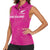 Custom New Zealand Silver Fern Rugby Women Sleeveless Polo Shirt Go Aotearoa - Pink Version