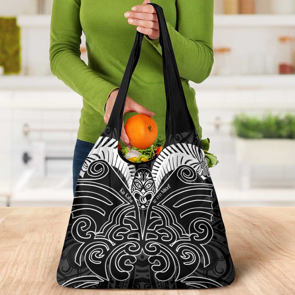 Kia Kaha Te Reo Maori Grocery Bag Aotearoa Hei Tiki With Hongi