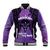 Personalised New Zealand Suffrage Day Baseball Jacket Maori Tattoo Galaxy Vibe - Polynesian Pride
